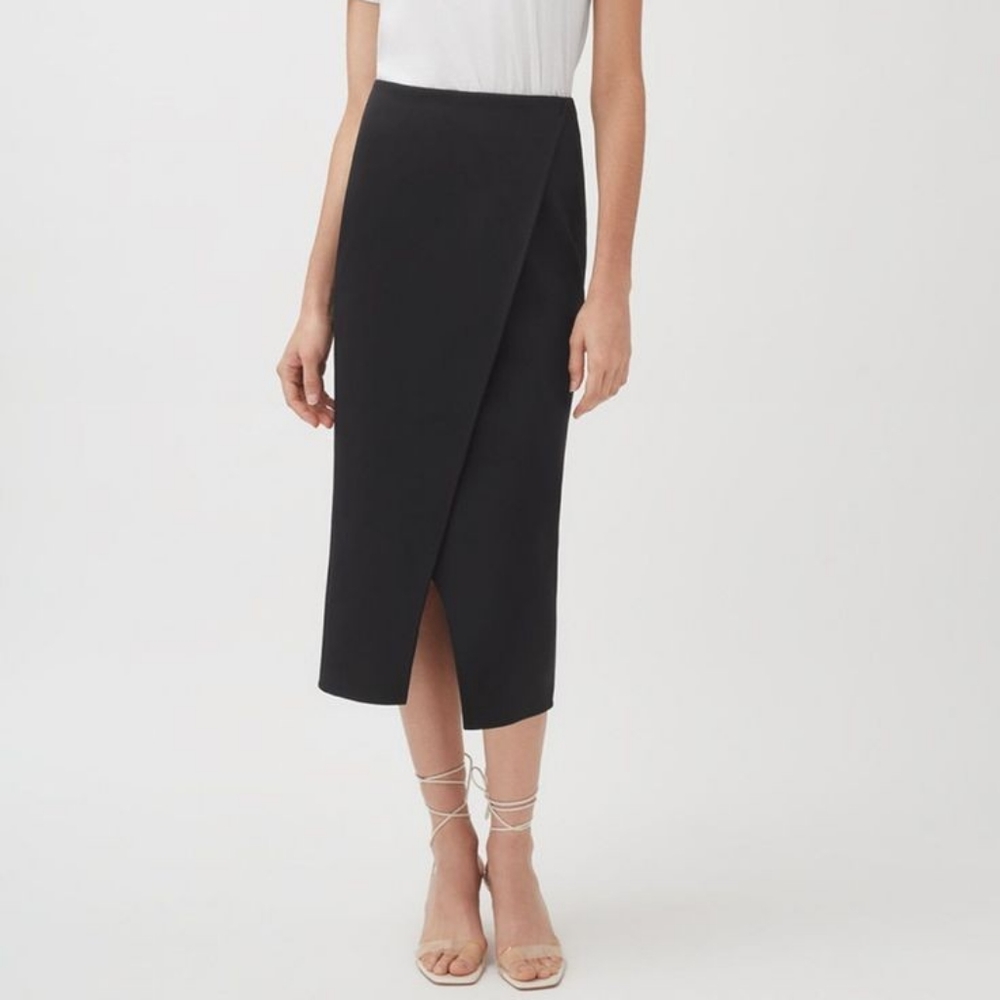 Cuyana Cotton Twill Paneled Skirt